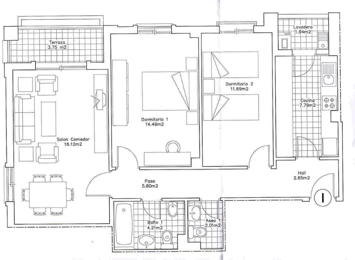 Apartamento 2 Dormitorios En La Mejor Zona De Roquetas Рокетас де Мар Екстериор снимка